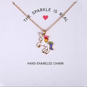 3/$30 Unicorn Gold Plated Clavicle Necklace